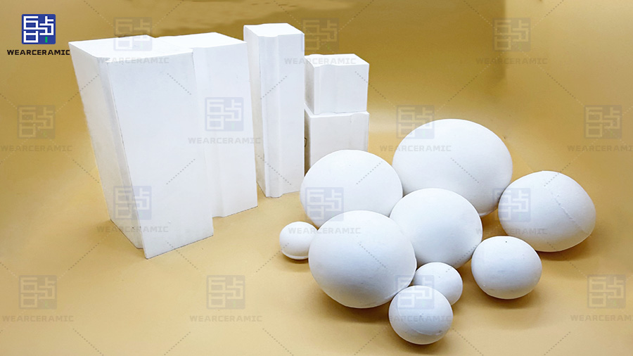 ceramic bricks and balls