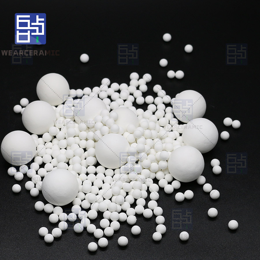 Inert ceramic balls